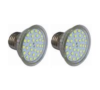 ANTYX DIRIGIÓ Bombilla de luz de Color 12V 24V, E26 / E27 5W LED Foco, for la iluminación del Sistema de la batería Solar de la cuadrícula, RV, Marina DIRIGIÓ Luces, AC/DC 12-60V - Paquete de 2