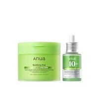 Anua Azelaic Acid Redness Soothing Prep & Boost Duo, Soothing & Calming Synergy, Spot care with Mini Sheet mask for Day & Night Routine, Korean skincare set