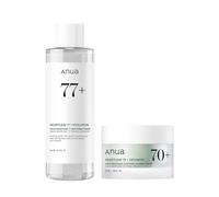 Anua Gentle Moisture Duo: Heartleaf 77 pH 5.5 Soothing Toner & Heartleaf 70 Intense Calming Cream for skin barrier repair, hyaluronic acid, panthenol for facial moisturizer, Vegan, Korean Skincare set