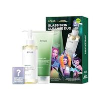 Anua Glass Skin Cleanse Duo, Kpop Demon Hunters, Korean Skincare | Double Cleansing, limpiador facial, Heartleaf Pore Control Aceite de limpieza 150 ml, Quercetinol Deep Cleansing Foam 200 ml