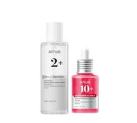 Anua Glass Skin Prep Duo, 10% Niacinamide+4% Tranexamic Acid Serum & Heartleaf 77 Soothing Toner for Glow Skin, Hyaluronic Acid, Vitamin B12, Calming, Hydrating, pH Balance, Korean Skincare Set