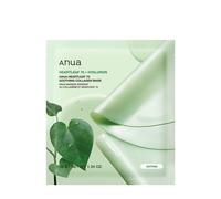 Anua Heartleaf 70 Soothing Collagen Mask, mascarilla facial nocturna calmante para piel luminosa, con ácido hialurónico y colágeno, cuidado para piel sensible, skincare coreano, 38 g / 4 unidades