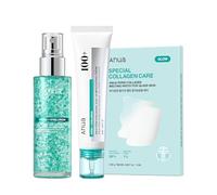 Anua PDRN Collagen Glass Skin Trio | PDRN Salmon DNA Serum Spray, Collagen Patch Facial Fine Line & Cream, Glow Routine, Face Mist & Patch, Korean Skincare Set