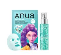 Anua PDRN Hydrating & Radiant Skincare Set - PDRN Collagen Facial Serum Mist (100ml) & Hyaluronic Acid Capsule Serum Mask (10 Sheets) for Dull & Dry Skin, Moisture Boosting Korean Beauty Duo