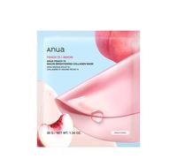 ANUA Peach 70 - Máscara de colágeno iluminadora de niacina, mascarilla nocturna para piel de vidrio, niacinamida, máscara facial de colágeno, elasticidad, brilla con hidratación, color natural