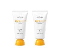 ANUA - Zero-Cast Moisturizing Finish Sunscreen - 50ml (2ea) set