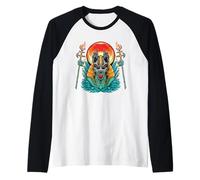 Anubis - Ancient Egyptian God Of The Dead - Egipto Anpu Jackal Camiseta Manga Raglan