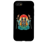 Anubis - Ancient Egyptian God Of The Dead - Egipto Anpu Jackal Carcasa para iPhone SE (2020) / 7 / 8
