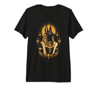 Anu ntiguo Dios Egipcio Chacal Guardián Arte Sagrado Icono Camiseta Premium