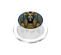 Anubis Jackal God Ankh Arte del Mito Egipcio Antiguo PopSockets PopGrip para MagSafe