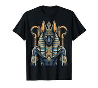 Anubis Jeroglíficos del Antiguo Egipto Egipto Faraón Anpu Camiseta