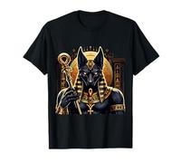 Anubis Jeroglíficos del Antiguo Egipto Egipto Faraón Anpu Camiseta