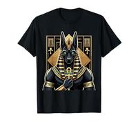 Anubis Jeroglíficos del Antiguo Egipto Egipto Faraón Anpu Camiseta