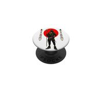 Anubis Streetwear Red Sun Egipcio Jeroglífico Arte PopSockets PopGrip Adhesivo
