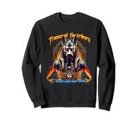 Anubis Urban Art Pyramids in Flames | Mystic Eternal Power Sudadera