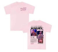 Anuel AA Camiseta De Rapero para Hombre, Estilo Retro Hip Hop, De Manga Corta, Estilo Urbano, Sencilla Y Versátil. (7 L)