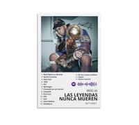 Anuel AA Las Leyendas Nunca Mueren Póster fotográfico de paisaje para decoración del hogar y la oficina, lienzo decorativo para pared, impresión moderna de la familia, baño, estilo sin marco, 40 x 60