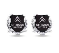 ANUEVA Emblema Parrilla Coche metálico, para Citroen Fu Kang Picasso C-Elysee Plástico ABS Cromado Emblema Parrilla Coche metálico con, Insignia Adhesivo del Logotipo,A