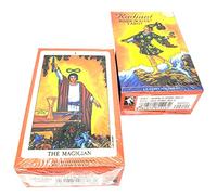 ANUFER 78 Piezas/Conjunto Cartas de Tarot Tablero de Cubierta Decir el Futuro Adivinación Juego Edición en Inglés Jinete de Espera Radiante SN07408