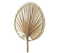 Anulely Abanico De Hoja De Palmera, Hojas De Palmera Secas, Fans De Favor De La Boda, Ventilador Trenzado A Mano De La Hoja De Punto A Mano