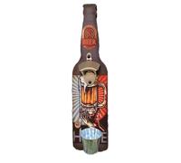 Anulely Abrelatas montado en la pared | Abridor de botellas de cerveza colgante | Abridor de botellas de cerveza con recogedor, perfecto para novio, abuelo, marido, tío, decoración de bar