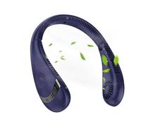 Anulely Aire Acondicionado para el Cuello | Ventilador de Cuello Plegable de 3 velocidades, Flujo de Aire de 360°, 5000 mah,Ventilador Personal para Deportes al Aire Libre, hogar, Lugar de Trabajo