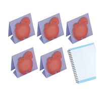 Anulely Bloc de notas adhesivas, para niños, trabajadores, gatos, ardillas, bonitos blocs de notas, suministros escolares de estudio para mesa de café, libro de texto, escritorios de aula