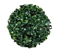 Anulely Bola de topiario artificial para plantas, bolas verdes, bolas redondas de boj sintético, decoración de pared de techo de árbol, bola de hierba simulada, decoración de boda