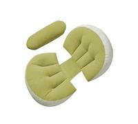 Anulely - Cojín de embarazo, almohada de maternidad para dormir lateral, almohada de apoyo al vientre para mujer embarazada, cojín lumbar con forma de concha