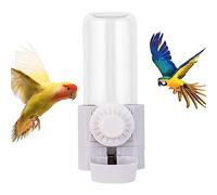 Anulely Comedero de agua para pájaros al aire libre | Cuenco automático de agua para pájaros de 500 ml, comedero de jaula de pájaros de gran capacidad, bebedor de botella de agua para loros, ardillas