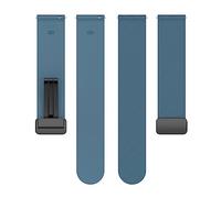 Anulely Correa de Reloj de Silicona magnética: Correa de Silicona magnética Impermeable de 22 mm, Correa de Silicona y Transpirable, Correa Ajustable con Cierre magnético Fuerte