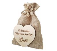 Anulely Eres Amigo 10 Razones Saco,Bolsa de Token de corazón | Decorativo Razones por Las Que Eres Amigo Amistad para Amigos