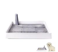 Anulely Inodoro para Perros, Bandeja para Orinal para Perros, Inodoro de Entrenamiento para Perros de Interior, Inodoro de Entrenamiento de Malla, Bandeja de Entrenamiento para Perros de tamaño