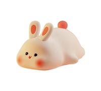 Anulely Lámpara De Silicona Conejo, Hermosa Luz De Noche Para Animales Pequeños, Lámpara De Noche De Conejo De Dibujos Animados, Luces Sensoriales Con Batería USB