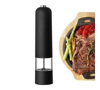 Anulely - Molinillo eléctrico de sal y pimienta, molinillo de pimienta eléctrico automático - Salero y pimentero, molinillo de cocina de cerámica para sal, especias y pimienta