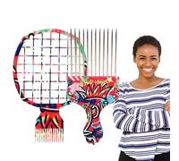 Anulely Peine giratorio para el cabello, juego de peine de esponja para el cabello, herramienta de peluquería de onda giratoria, peine de bobinas de pelo para peinar rizos, peluquería y uso doméstico