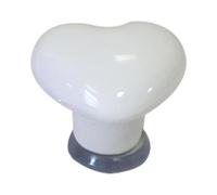 Anulely Pulsador de botón para tanque de inodoro, botón de descarga de inodoro en forma de corazón, ayuda auxiliar de descarga de inodoro en forma de corazón, herramienta de descarga de inodoro y