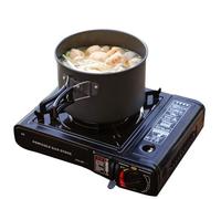 Anulely Quemador de Camping,Horno de Cassette a prueba de viento - Hornillo de cocina de 2,9 KW para senderismo, estufa de camping de doble protección contra el viento, estufa