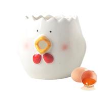 Anulely Separadores de huevos para yema | Separador de yema de cerámica de dibujos animados - Separador pequeño de clara de huevo y yema, práctico accesorio de cocina para huevos crudos