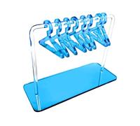 Anulely - Soporte de pendientes de acrílico con perchas | Soporte de pendientes de acrílico con 8 perchas, soporte para exhibición personal al por menor, expositor de
