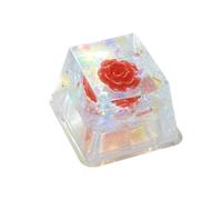 Anulely Tapas de teclas de resina lindas, Tapas de teclado de resina, resina seca para juego de teclado Keycap, reemplazo, brillante gracias a la tapa de tecla R4 translúcida,