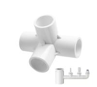 Anulely Tubo de agua de PVC, conector de PVC para muebles, conector de 3/4/5 vías para muebles, conector de codo de tubo de grado de muebles, adaptador de accesorios de tubería