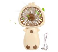 Anulely Ventilador personal portátil, ventilador portátil recargable - Ventilador de refrigeración USB - Ventilador de mano con 3 velocidades ventilador personal recargable por USB