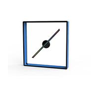 Anuncia holograma 3D Fan Display LED Light Beads Naked Eye Holographic Fan Holographic Imaging Player Advertising, (45 cm, azul)