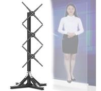 Anuncia proyector de holograma 3D 1x3, pared de video holográfico de ventilador, pantalla LED holograma, altavoz Bluetooth, para publicidad, exposición