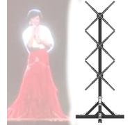 Anuncia ventilador de holograma 3D, proyector de video de animación wifi, empalme de 3 piezas, carga de pantalla 3D, equipo publicitario