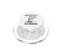Anuncio de bebé de Nutria de Verano para niña Embarazada PopSockets PopGrip para MagSafe