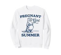 Anuncio de bebé de Nutria de Verano para niña Embarazada Sudadera