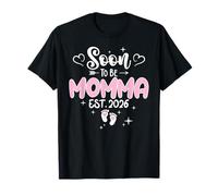 Anuncio de bebé para mamá por primera vez para mujer Camiseta
