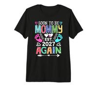 Anuncio de bebé para Mujer Que Pronto será mamá Otra Vez Camiseta Premium